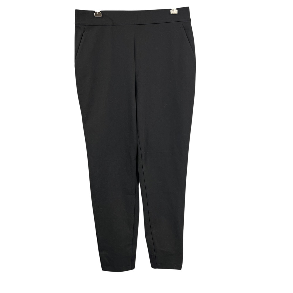 Ministry of Supply Kinetic Pull On Pant Sz 6 Drawstring Stretch Black Workwear